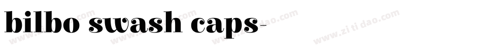 bilbo swash caps字体转换